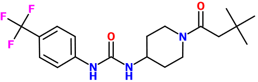 (图片) MC094007 1-(Dimethylbutanoylpiperidinyl)-3-(CF3-phenyl)urea